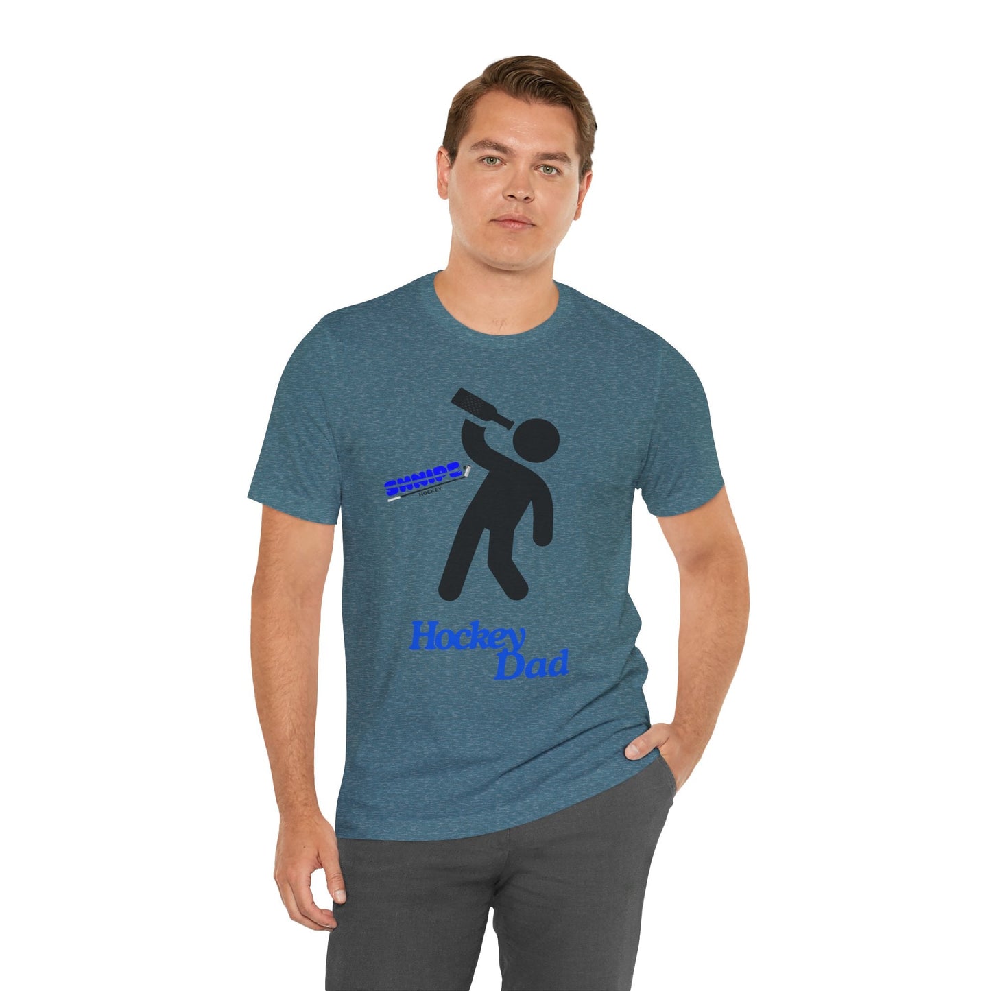 Hockey Dad - ADULT Jersey Short Sleeve Tee - Shnipe Hockey