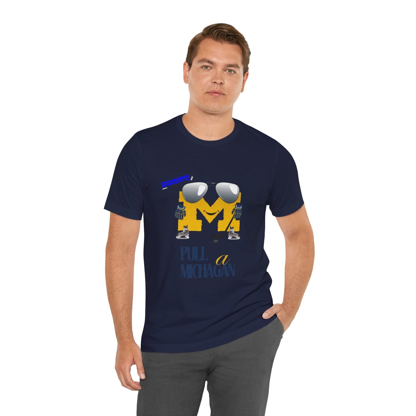 Michigan ADULT Short Sleeve Tee - Shnipe Hockey