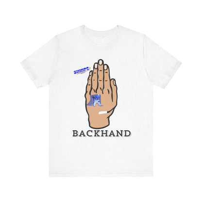 Backhand ADULT Short Sleeve Tee - Shnipe Hockey