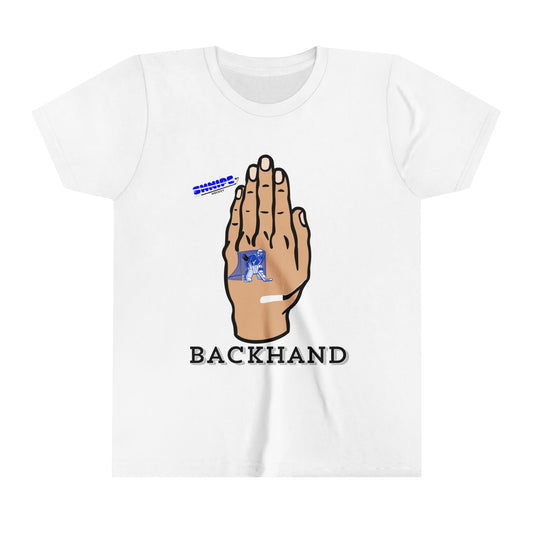 Backhand YOUTH Short Sleeve Tee - Shnipe Hockey