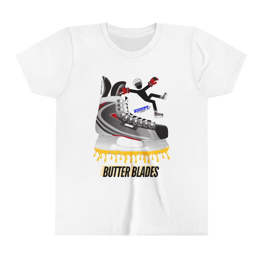 Butter Blades YOUTH Short Sleeve Tee - Shnipe Hockey