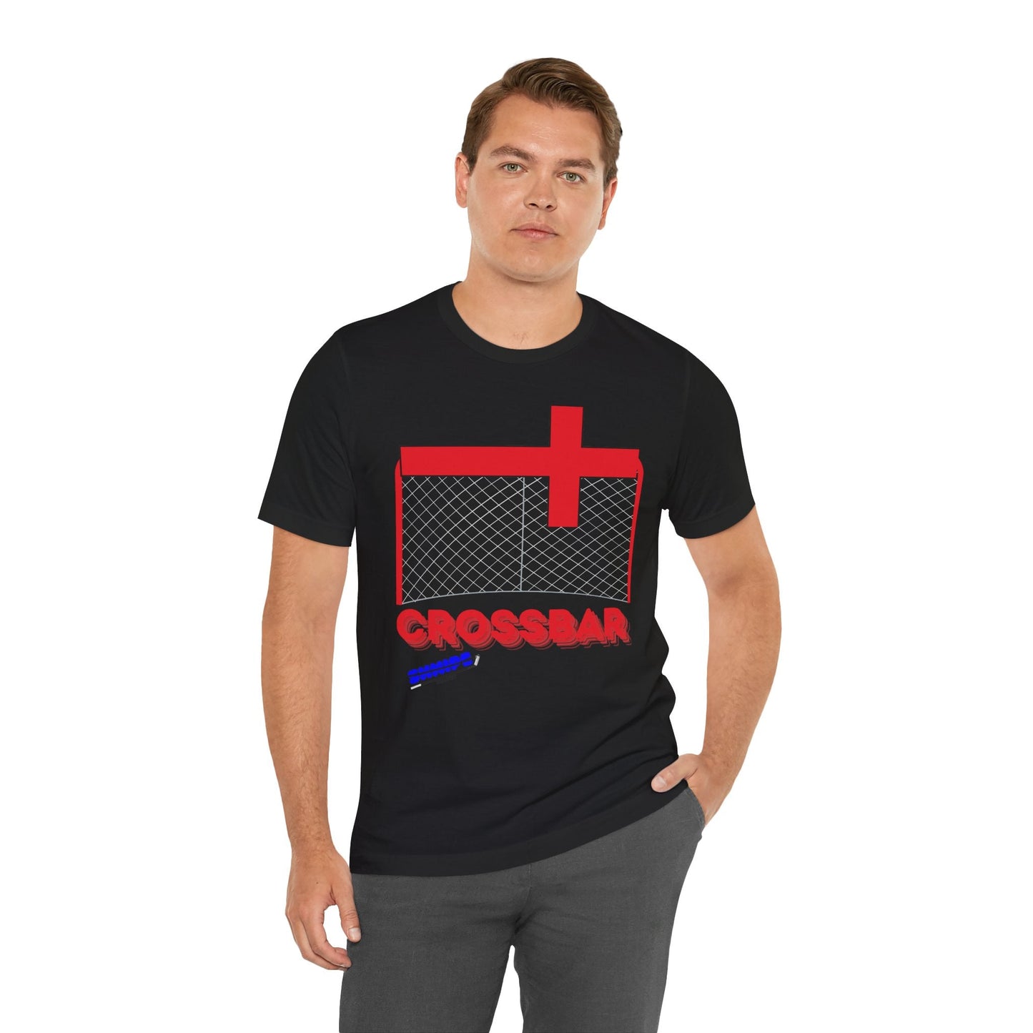 Cross Bar ADULT Jersey Short Sleeve Tee - Shnipe Hockey