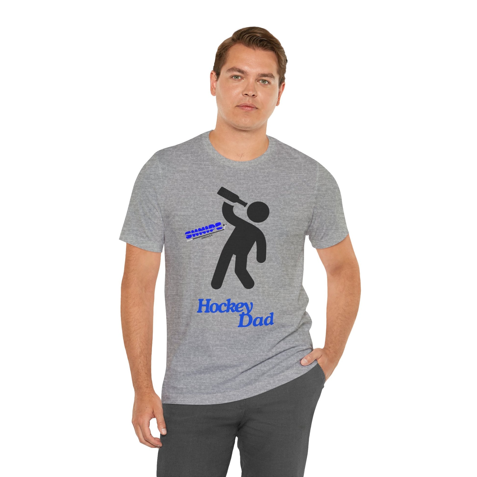 Hockey Dad - ADULT Jersey Short Sleeve Tee - Shnipe Hockey