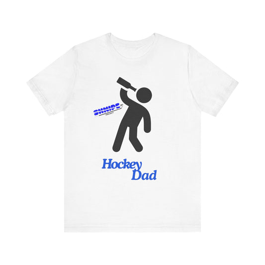 Hockey Dad - ADULT Jersey Short Sleeve Tee - Shnipe Hockey