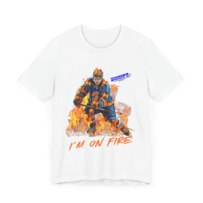 I'm On Fire ADULT Short Sleeve Tee - Shnipe Hockey