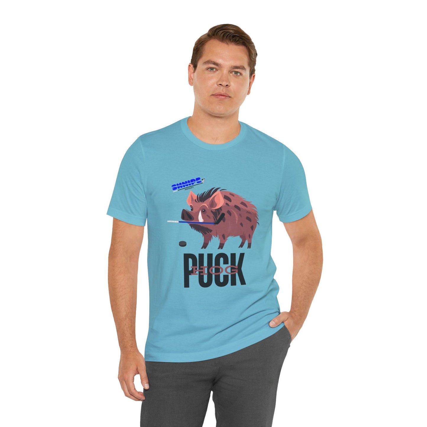 Puck - Hog ADULT Short Sleeve Tee - Shnipe Hockey